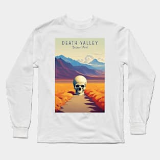 Death Valley National Park Vintage Travel  Poster Long Sleeve T-Shirt